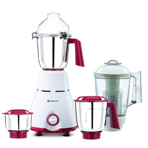 Bajaj GX-4701 800W Mixer Grinder with Nutri-Pro Feature, 4 Jars, White