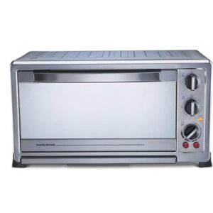Morphy Richards Motorised Rotisserie Stay On Function, Mirror Finish Door Stainless Steel Body Oven Toaster Griller RCSS - 60 Liter (Silver and Black)