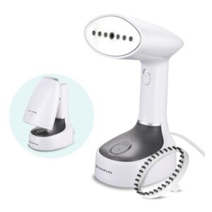 Taurus European Steam Iron for Clothes 1500W Garment Steamer Steam Output 20 gm/min 25 Sec Fast Heat Up Vertical & Horizontal Steaming Foldable Iron for Clothes Travel Iron-Travel Ginie