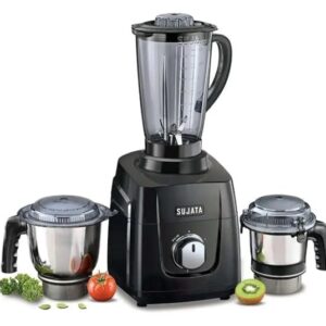 Sujata MG 01 The New Generation Mixer Grinder (3 Jars) ABS, Black, 1000 Watts
