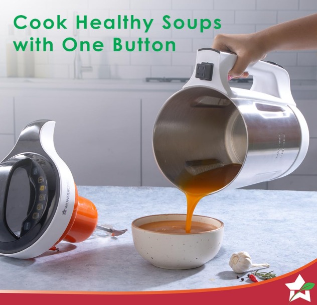 Wonderchef - 63152446 Automatic Soup Maker 800-Watt (White and Steel) - Image 5