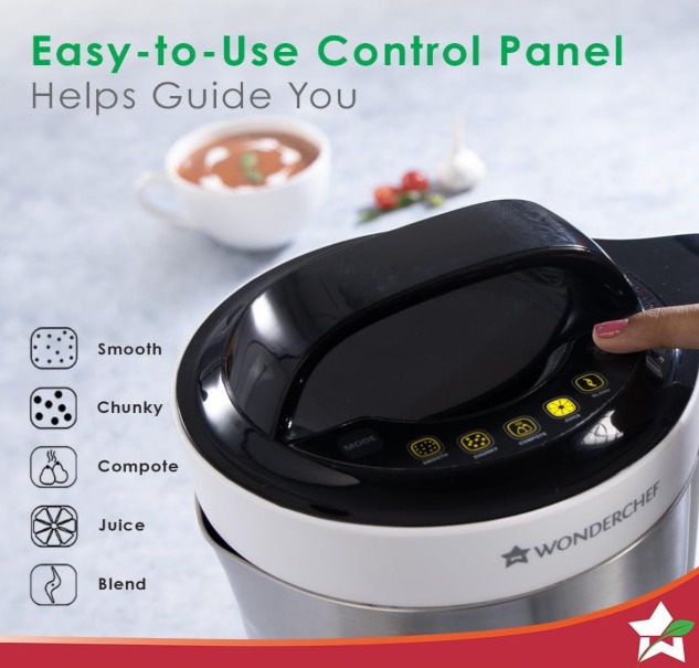 Wonderchef - 63152446 Automatic Soup Maker 800-Watt (White and Steel) - Image 4