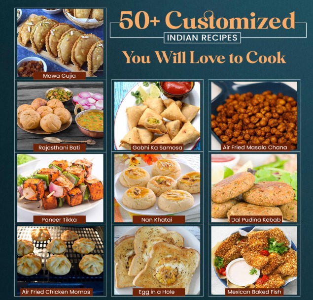 INALSA Air Fryer 1400W with 4.2 Liter Capacity 2 Year Warranty Air Crisp Technology Timer Selection and Full Temperature Control Auto Cut Off (Gourmia)(Black) - Image 7