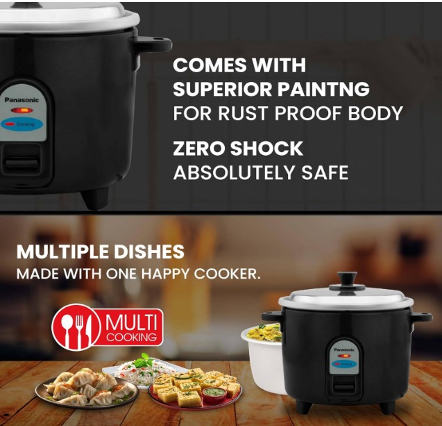 Panasonic SR-WA10(E) 450W Automatic Electric Rice Cooker 1 Litre - Image 2