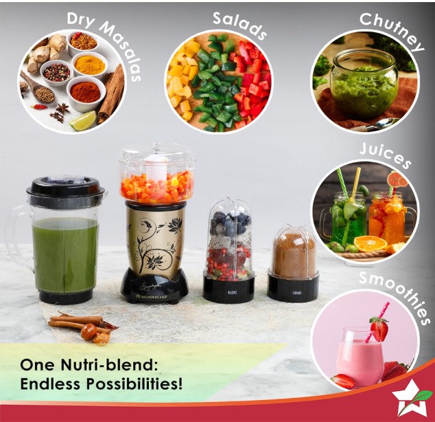Wonderchef Nutri-blend Juicer, Mixer, Grinder & Chopper - Image 6