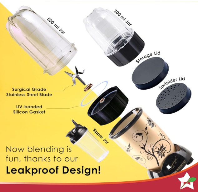 Wonderchef Nutri-blend Juicer, Mixer, Grinder & Chopper - Image 3