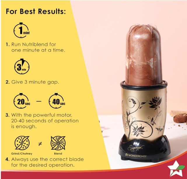 Wonderchef Nutri-blend Juicer, Mixer, Grinder & Chopper - Image 2