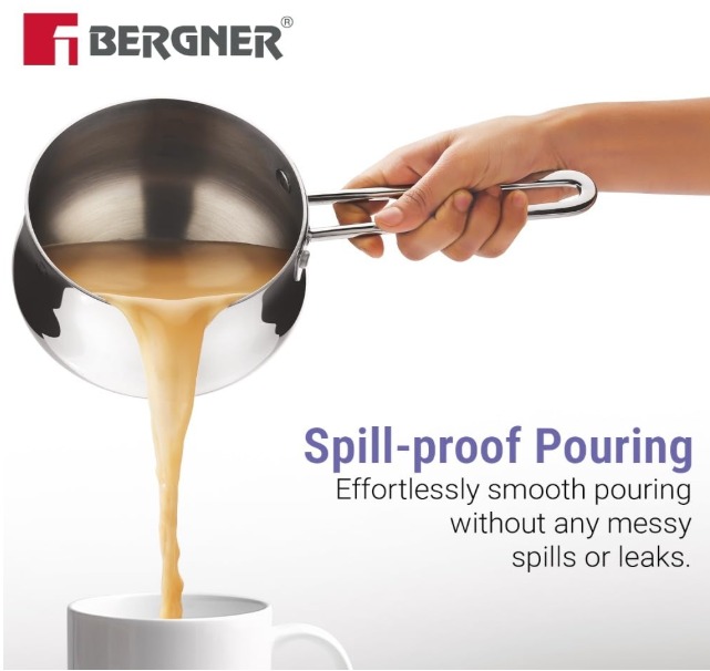 Bergner BE Essentials Tri-Ply 10cm Stainless Steel Coffee Warmer - Image 9