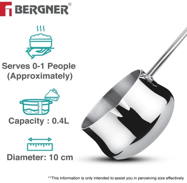 Bergner BE Essentials Tri-Ply 10cm Stainless Steel Coffee Warmer - Image 7