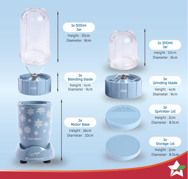 Wonderchef Nutri-blend Snowflakes - Image 9