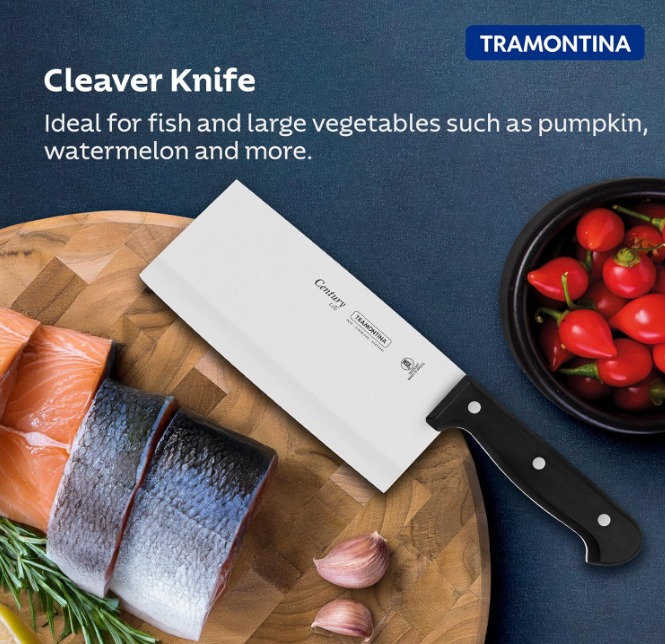 TRAMONTINA Century Stainless Steel Cleaver Knife 7" - Image 6