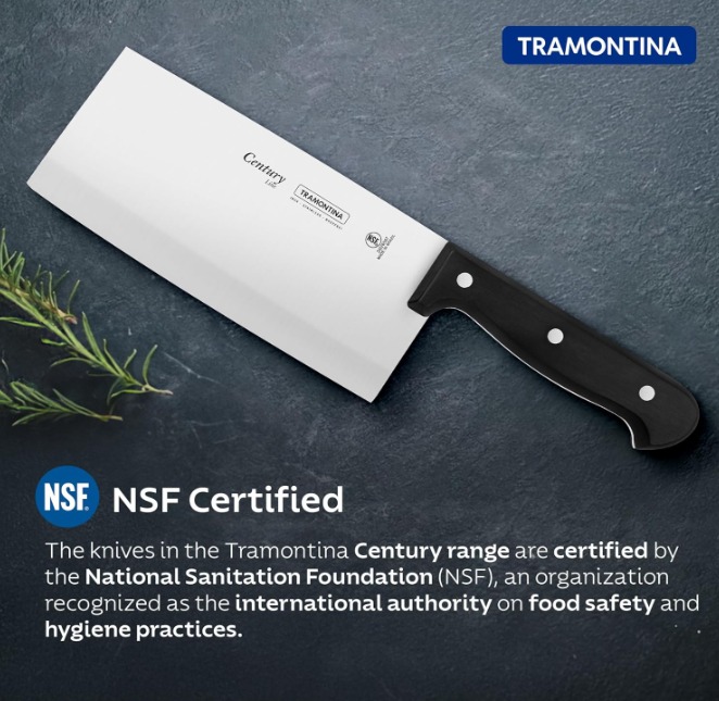 TRAMONTINA Century Stainless Steel Cleaver Knife 7" - Image 4