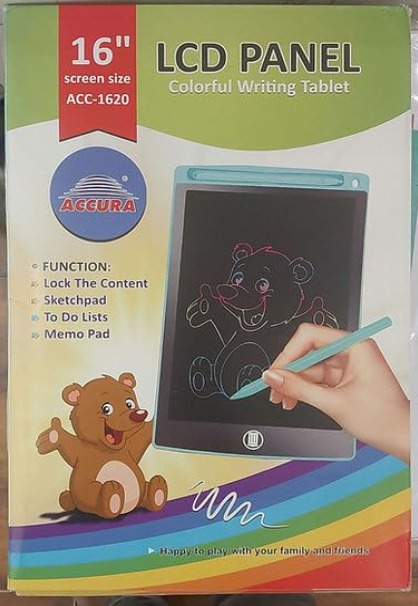 KRySt Accura 16 Inch LCD Panel Writing Tablet, Digital Drawing Board, Green - Image 3