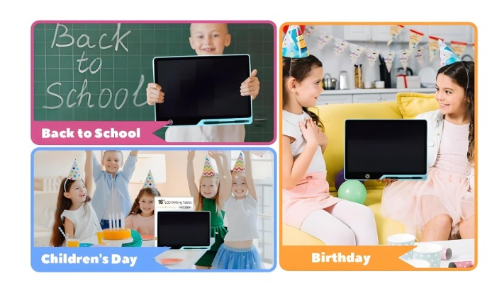 KRySt Accura 16 Inch LCD Panel Writing Tablet, Digital Drawing Board, Green - Image 5