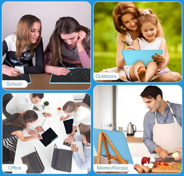 Kryst LCD Writing Tablet, 8.5-Inch Digital Drawing Slate for Kids, Black - Image 2