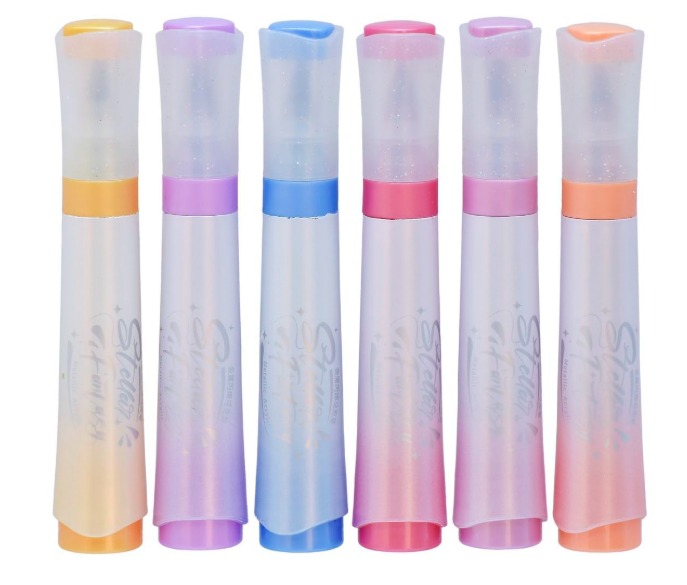 KRySt Metallic Acrylic Paint Markers, Set of 6, for DIY Crafts, Rock Art, Glass, Wood, Canvas - Image 4