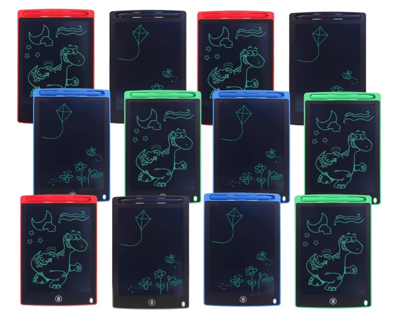 Kryst LCD Writing Tablet, 8.5 inch, Set of 12