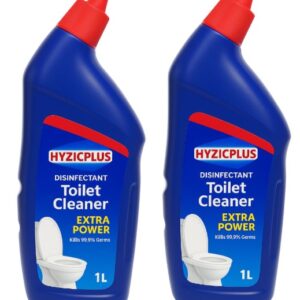 HYZICPLUS Disinfectant Toilet Cleaner Liquid (Pack of 2) - 1L each| | Kills 99.9% Germs | Removes Tough Stains | Suitable for Indian & Western Toilets